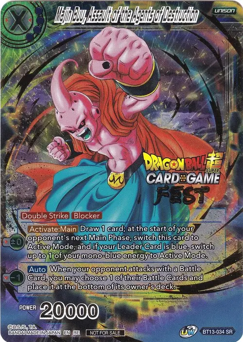 Majin Buu, Assault of the Agents of Destruction (Card Game Fest 2022) card art