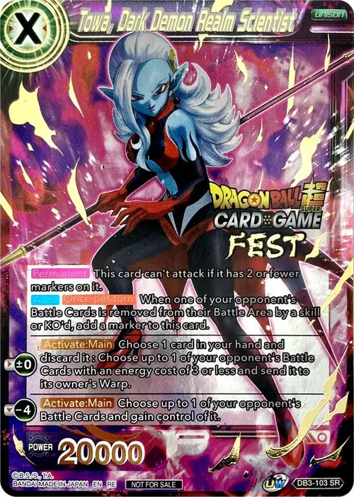 Towa, Dark Demon Realm Scientist (Card Game Fest 2022) card art