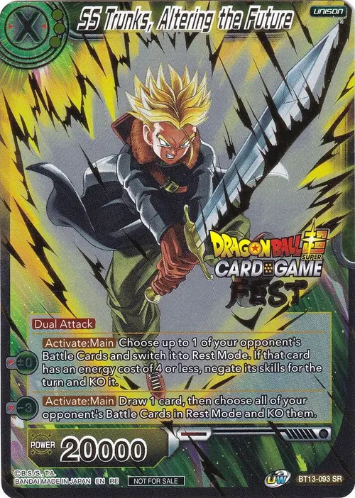 SS Trunks, Altering the Future (Card Game Fest 2022) card art