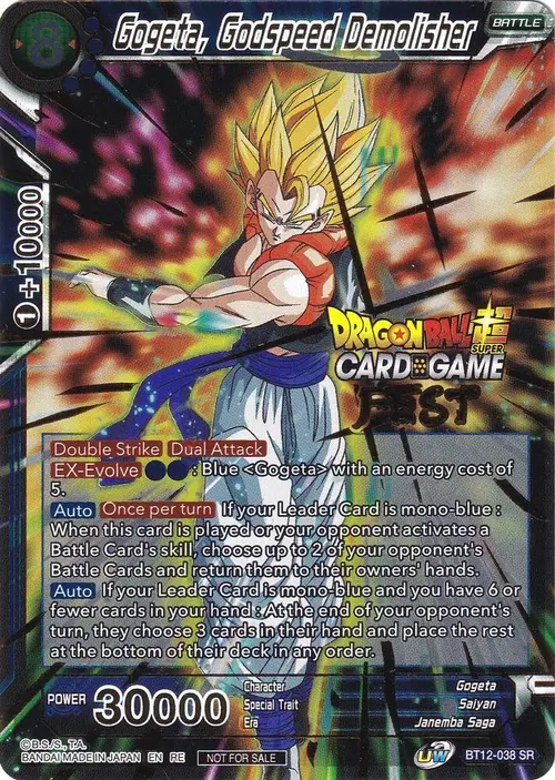 Gogeta, Godspeed Demolisher (Card Game Fest 2022) card art