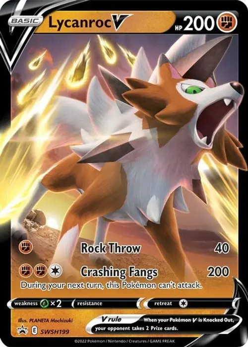 Lycanroc V - SWSH199 card art