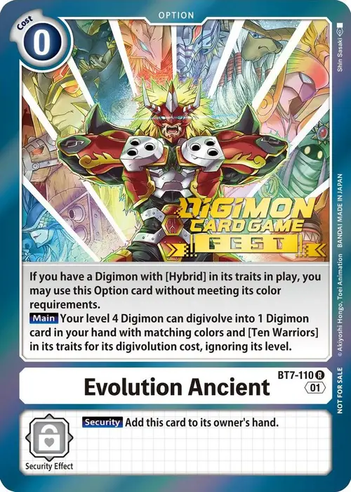 Evolution Ancient (Digimon Card Game Fest 2022) card art