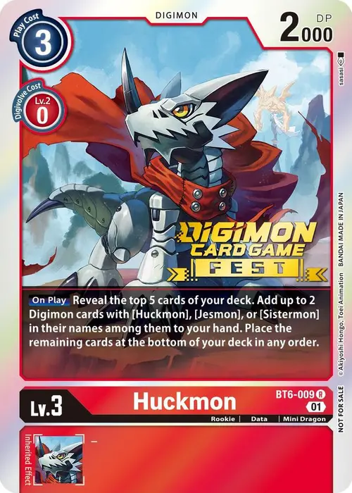 Huckmon (Digimon Card Game Fest 2022) card art
