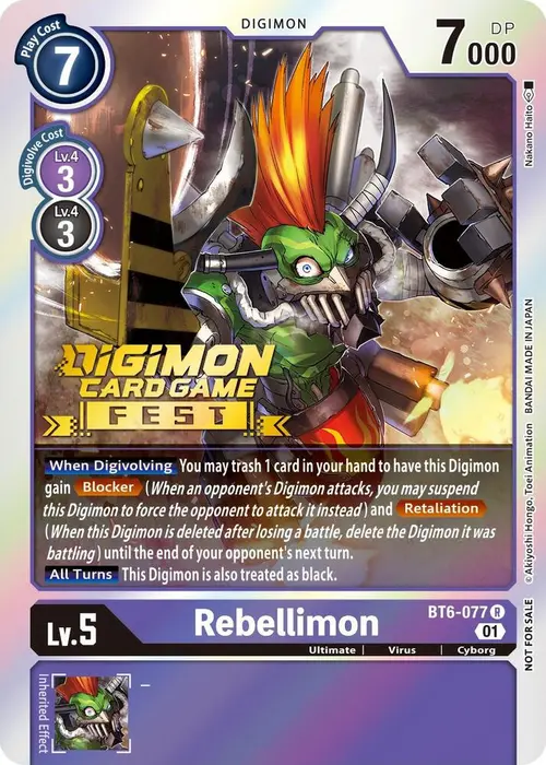 Rebellimon (Digimon Card Game Fest 2022) card art