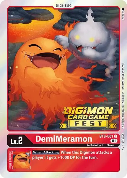 DemiMeramon (Digimon Card Game Fest 2022) card art