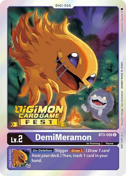 DemiMeramon (Digimon Card Game Fest 2022) card art