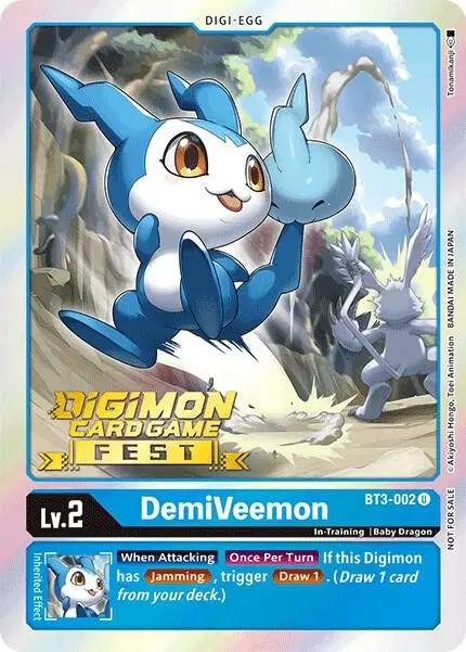 DemiVeemon - BT3-002 (Digimon Card Game Fest 2022) card art
