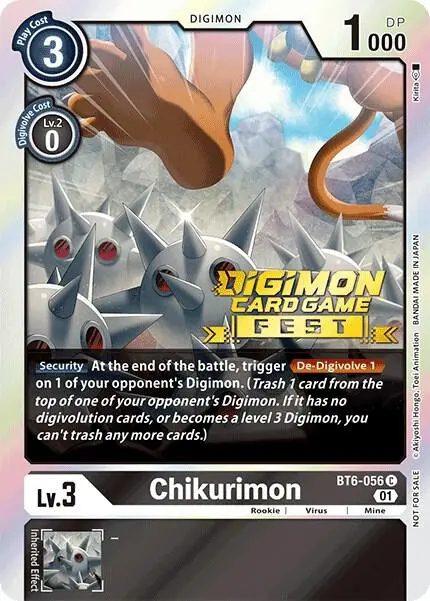 Chikurimon (Digimon Card Game Fest 2022) card art