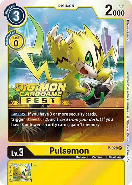 Pulsemon - P-028 (Digimon Card Game Fest 2022) card art