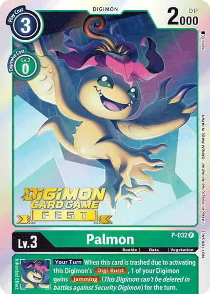 Palmon - P-032 (Digimon Card Game Fest 2022) card art