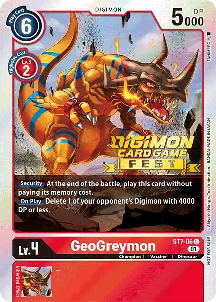 GeoGreymon (Digimon Card Game Fest 2022) card art