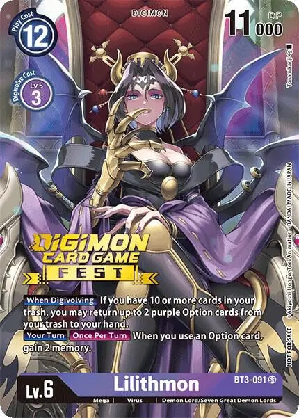 Lilithmon (Digimon Card Game Fest 2022) card art
