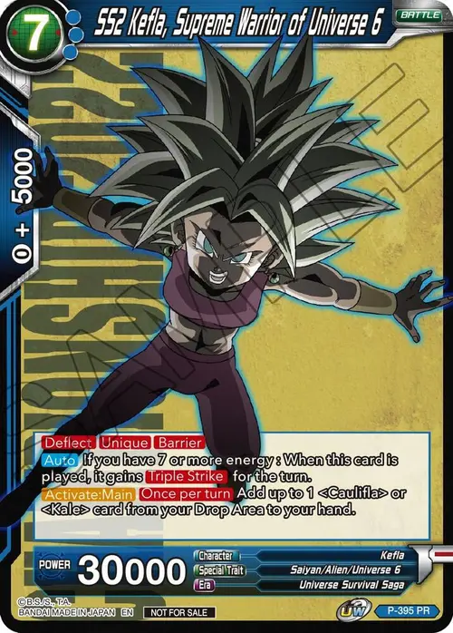 SS2 Kefla, Supreme Warrior of Universe 6 (Championship Pack 2022 Vol.1) card art