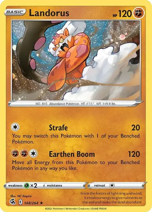 Landorus - 148/264 (Cosmos Holo) card art