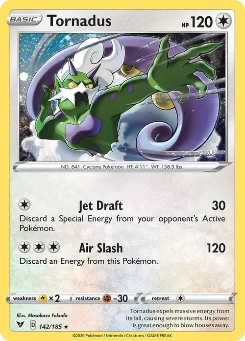 Tornadus - 142/185 (Cosmos Holo) card art