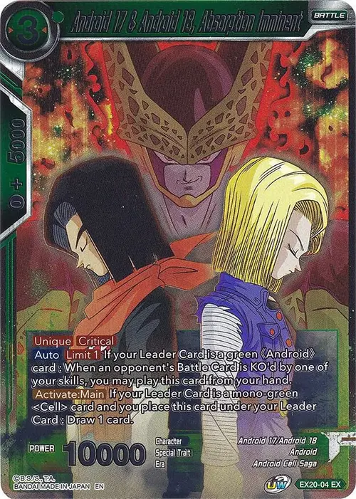 Android 17 & Android 18, Absorption Imminent card art