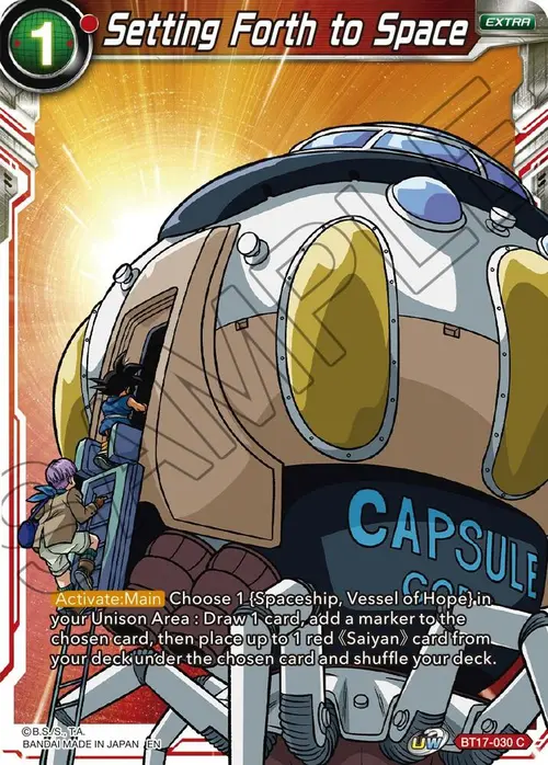 Setting Forth to Space card art