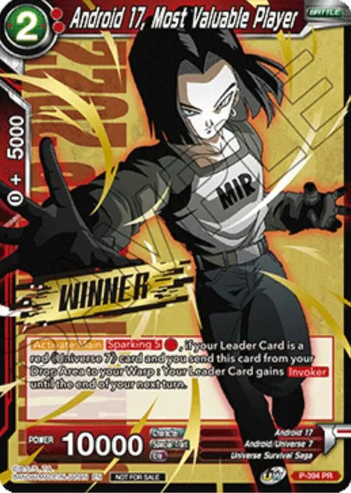 Android 17, Most Valuable Player (Winner Stamped) (Championship Pack 2022 Vol.1) card art