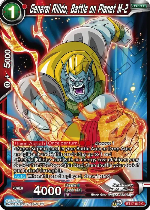 General Rilldo, Battle on Planet M-2 card art