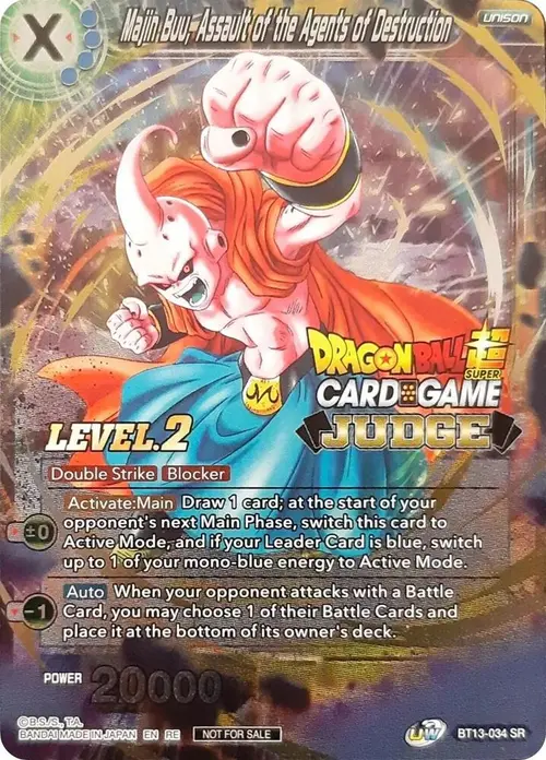 Majin Buu, Assault of the Agents of Destruction (Level 2) (Judge) card art