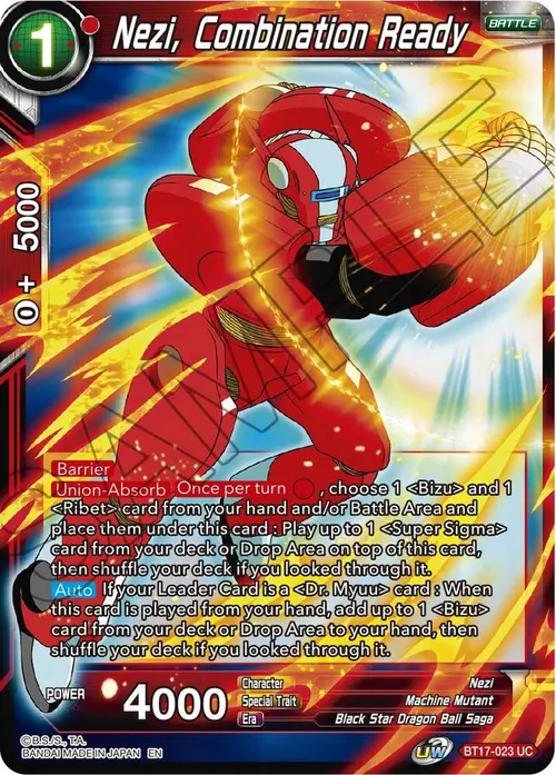 Nezi, Combination Ready card art
