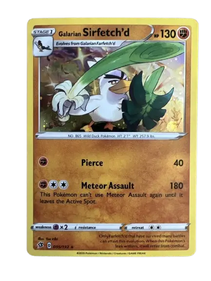 Galarian Sirfetch'd - 095/192 (Cosmos Holo) card art
