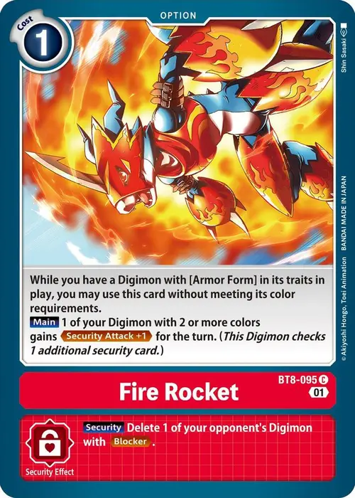 Fire Rocket card art