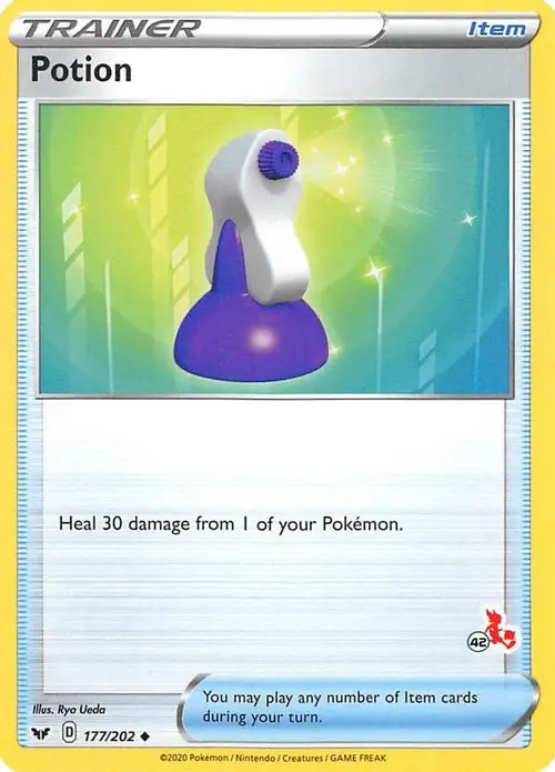 Potion - 177/202 (#42 Cinderace Stamped) card art