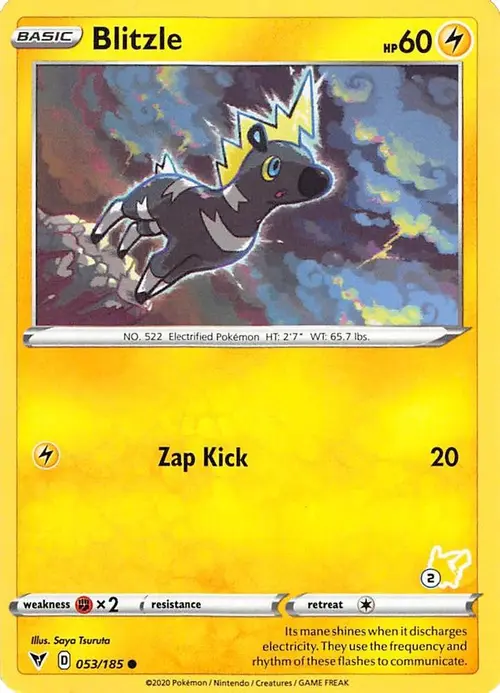 Blitzle - 053/185 (#2 Pikachu Stamped) card art