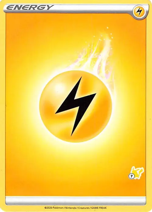 Lightning Energy (#7 Pikachu Stamped) card art