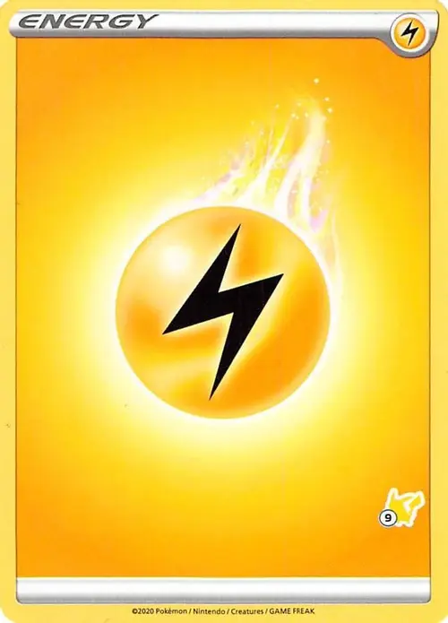 Lightning Energy (#9 Pikachu Stamped) card art