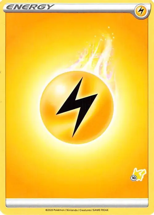 Lightning Energy (#10 Pikachu Stamped) card art