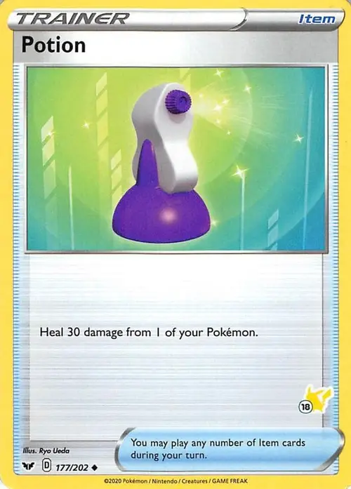 Potion - 177/202 (#18 Pikachu Stamped) card art