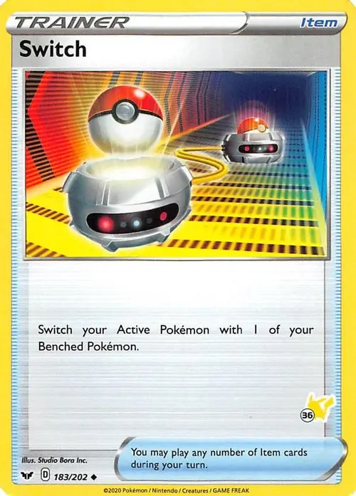 Switch - 183/202 (#36 Pikachu Stamped) card art