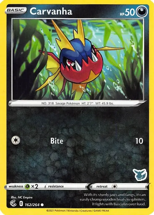 Carvanha - 162/264 (Eevee Stamped) card art