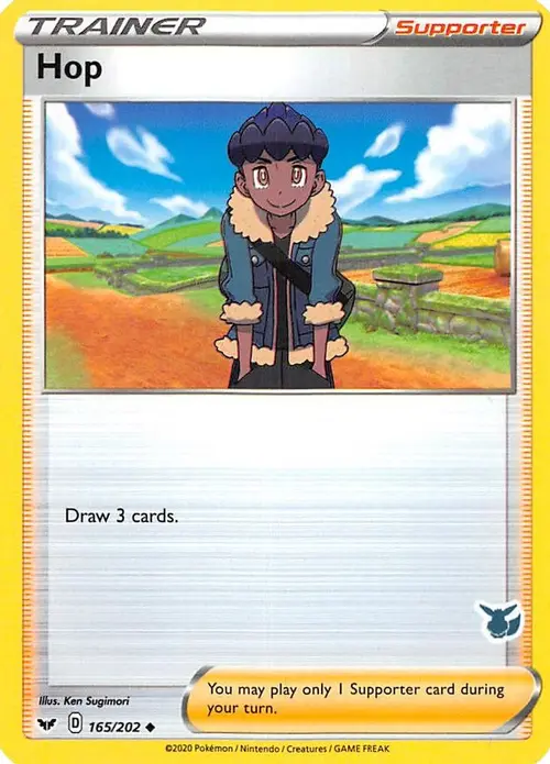 Hop - 165/202 (Eevee Stamped) card art
