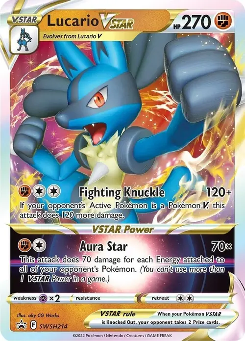 Lucario VSTAR - SWSH214 card art