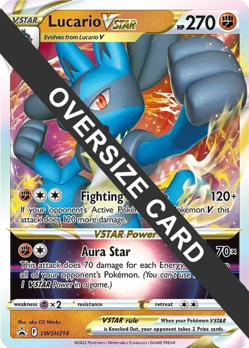 Lucario VSTAR - SWSH214 card art