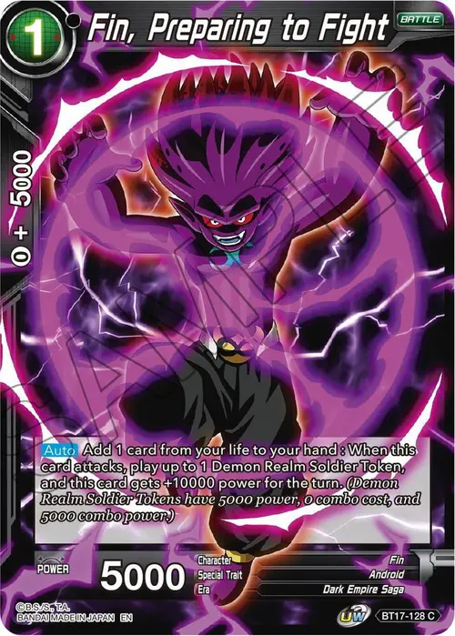 Fin, Preparing to Fight card art