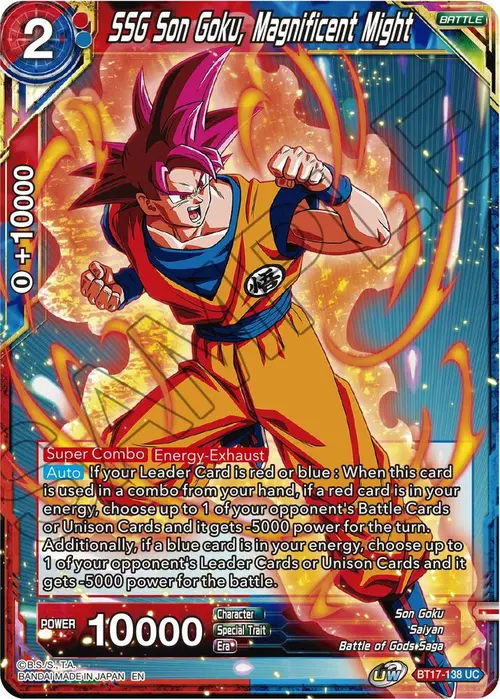 SSG Son Goku, Magnificent Might card art
