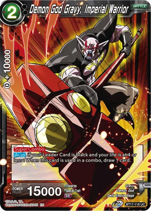 Demon God Gravy, Imperial Warrior card art