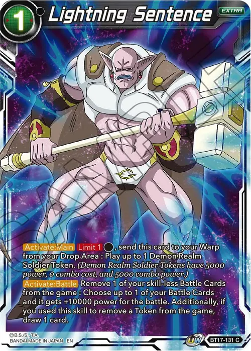 Lightning Sentence card art