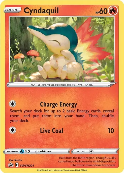 Cyndaquil - SWSH221 card art