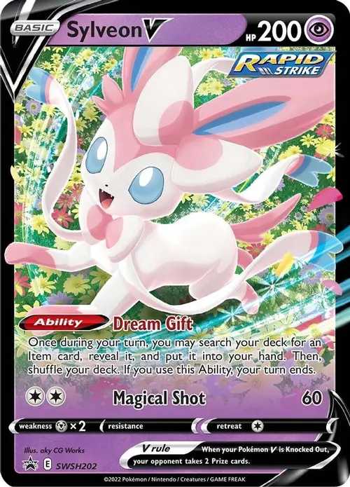 Sylveon V - SWSH202 card art