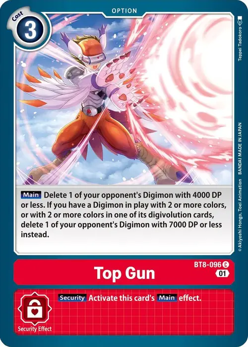 Top Gun card art