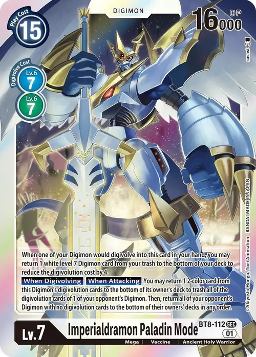 Imperialdramon Paladin Mode card art