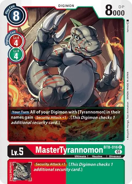 MasterTyrannomon card art
