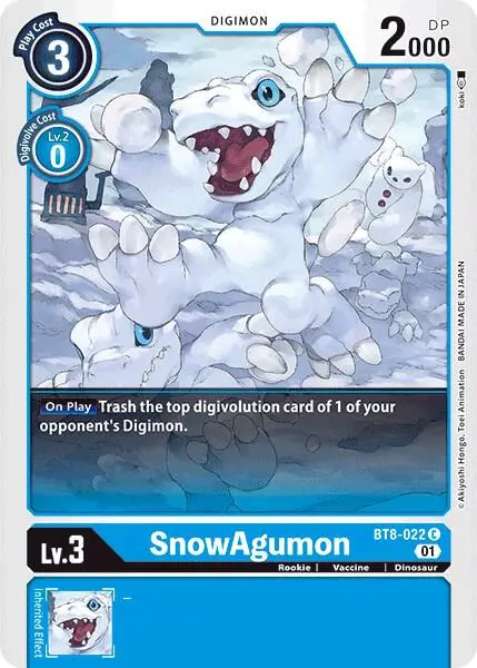 SnowAgumon card art