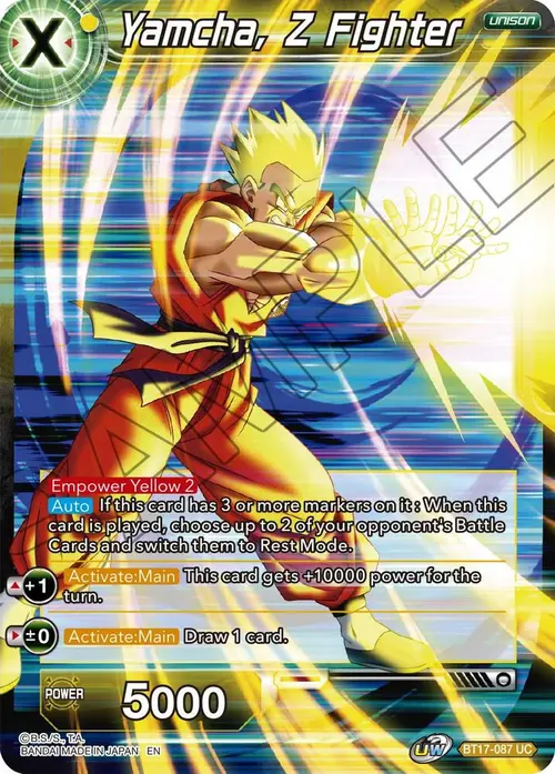 Yamcha, Z Fighter card art