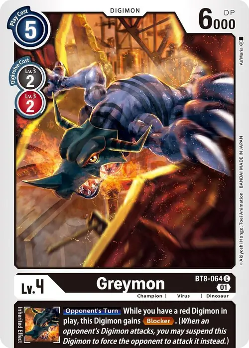 Greymon card art